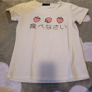 Japanese strawberry tshirt